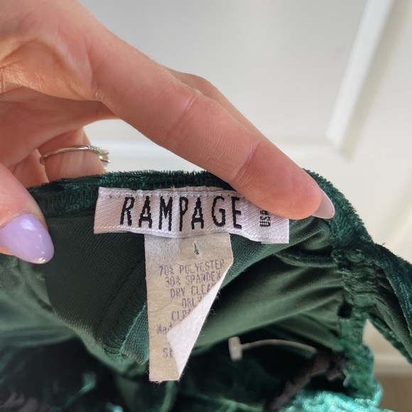 Y2K Rampage Crushed Velvet Mini Dress - 3 - Picture 6 of 6